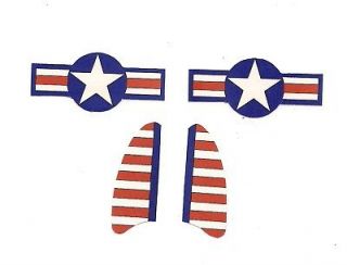 Hubley Airplane 495 decals (2) sets Bomber plane fighter (SPECIAL 