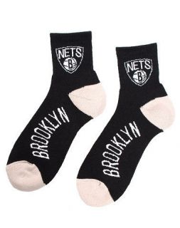  Pair Brooklyn Nets NBA Large Socks Mens Fits 10 13US/43 