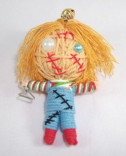CHUCKY CHARACTER CHILDS PLAY VOODOO DOLL KID GIFT KEYCHAIN KEYRING 