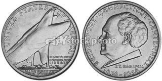 Half Dollar, 1936, Bridgeport, Conn., Centennial