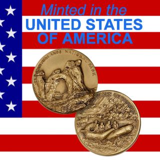 Canyonlands National Park Commemorative Visit Coin Bronze Antique 