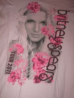 Britney Spears Official Femme Fatale Tour 2011 Size M Pink Shirt