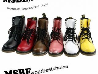 CLASSIC Women Cow Leather BOOT HIGH QUALITY LACE UP Martin Boots DM 