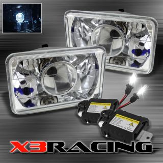   PROJECTOR CRYSTAL CHROME HEADLIGHTS LAMP (Fits Buick LeSabre
