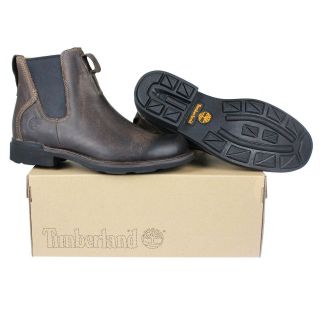   TIMBERLAND TRAIL WATERPROOF CHELSEA BROWN LEATHER BOOTS UK 6.5 10.5