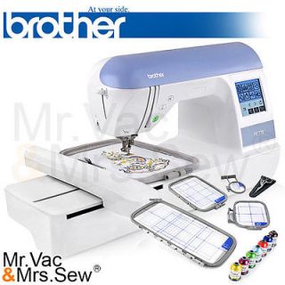 Brother PE770 Embroidery Machine w/ 4 Hoops + Thread
