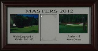 2012 MASTERS Tickets Framed Holder   Holds Your Masters Daily Ticket