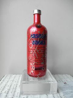 Absolut Vodka Bottle by Romero Britto Paint Filled Hand signed
