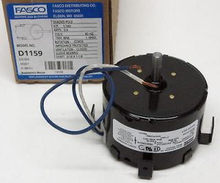 D1159 Fasco Bathroom Fan Vent Motor for 7163 1845 656 293A PV7896
