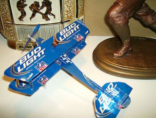BUD LIGHT BEER Can Plane Airplane. Made from REAL Beer cans! Neon Sign 