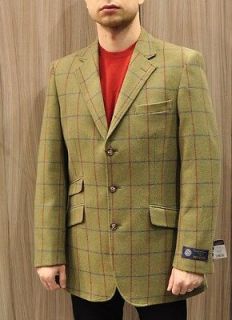 BROOK TAVERNER Yorkshire Country Tweed Jacket 100% Wool