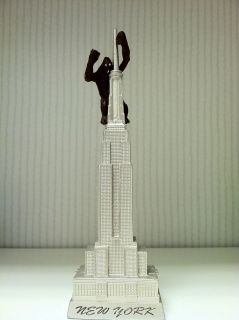 Empire State Building Statue Figurine with King Kong, 8 inches, New 