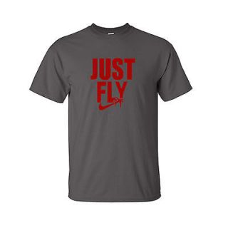JUST FLY T shirt Wiz Khalifa Hip Hop Rap jet life Fan Tee S 5XL