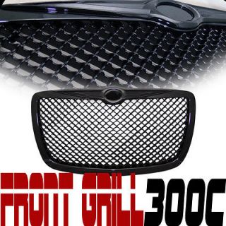 BLK LUXURY STYLE MESH FRONT HOOD BUMPER GRILL GRILLE 04 05 10 CHRYSLER 