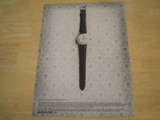   Movado Kingmatic Calendar Watch Ad What Time Does Your Calendar Have