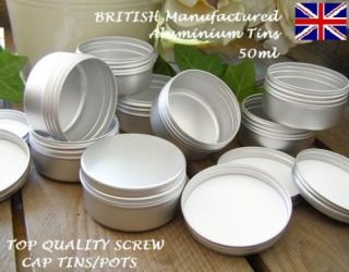   Empty Tin Pot Cosmetics Hair Wax Cream Craft Metal Candle Tins Jars