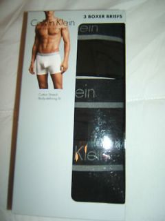 Lot of 3 Mens Calvin Klein Modern Stretch Boxer Briefs sz M , L , XL 