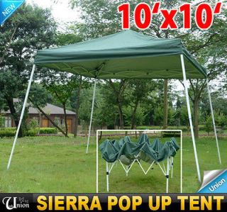   Outdoor Sierra Gazebo Pop Up Canopy Party Tent Tailgating Tent Green