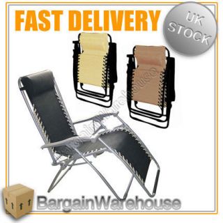   CAMPING RECLINER RECLINING CHAIR LOUNGER FISHING OUTDOOR FURNITURE