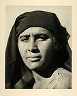 1937 Portrait Head Egyptian Woman Egypt Photogravure   ORIGINAL 
