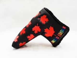   FLAG MAPLE LEAF LIMITED EDITION PUTTER HEAD COVER FOR SCOTTY CAMERON