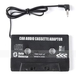 Car Cassette Tape Adapter Convertor w/ 3.5mm Audio Cable for iPhone CD 