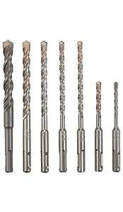 Bosch HCK001 New 7pc SDS PLUS Carbide Drill Bit Quality Set Made in 