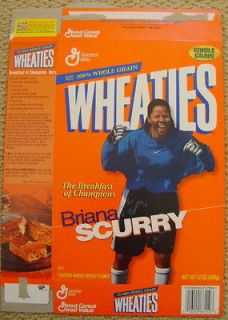 1999 BRIANA SCURRY Wheaties Box US Olympic Gold Medal World Cup Soccer 