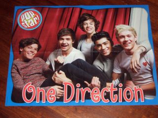 NEW   One Direction (1D) In Front of Red Curtain 16x20 Poster b/w 