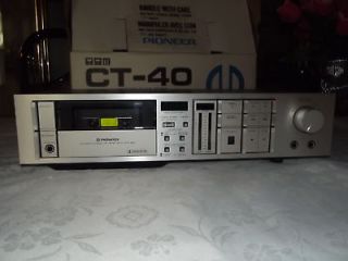 Pioneer CT 40 Stereo Cassette Tape Deck Rare NEW In BOX Made In Japan
