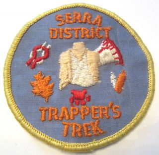 SERRA DISTRICT TRAPPERS TREK BSA BOY SCOUT UNIFORM PATCH