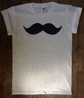Drop Dead Featured Moustache Apparel T shirt