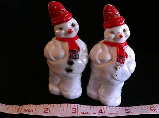 Vintage Plastic Snowmen Candy Containers Christmas Decorations