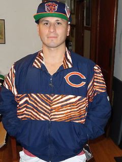 vtg chicago bears Zubaz jacket chalk line starter Ditka sweater pant 