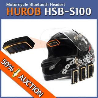 HSB S100 Motorcycle Built in type Bluetooth Intercom without a boom 