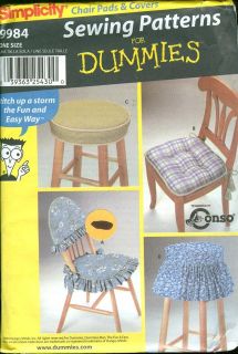 chair cover sewing patterns in Home Decor Patterns
