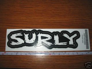 SURLY SS ONE MOUNTAIN BIKE BICYCLE FRAME STICKER DECAL