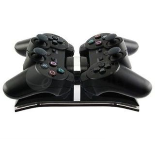 NEW Dual USB Charger Charging Station Dock For Sony PS3 Controller USA 