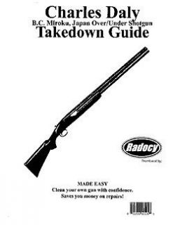 Charles Daly Over Under Shotguns Takedown Guide Radocy