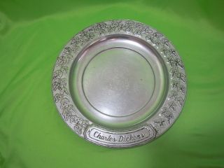 Wilton Armetale RWP Pewter Alloy CHARLES DICKENS Ivy Dinner Plate