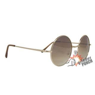John Lennon Style Round Metal Frame Sunglasses Glasses Eye Vintage 