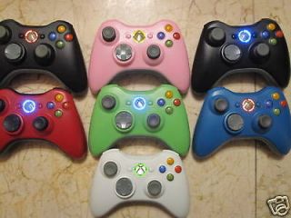   360 Controller black red pink blu green white w/ led CHROME MIDDLE