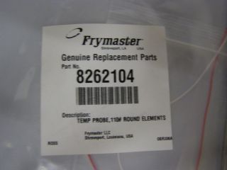 Frymaster Temp Probe 110# round Element 8262104 new in package 
