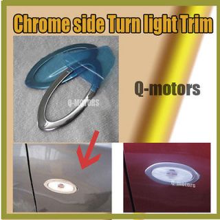 Chrome Side Turn Light Cover Trim for Nissan Cube Dualis Qashqai Juke 