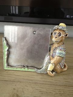 Beautiful RARE Jay Strongwater Monkey Frame EXCELLENT Condition!