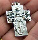   Scapular Medal Cross Miraculous St Anthony Christopher Jesus 1