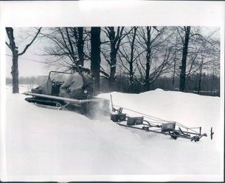 1979 Clarkston, Michigan Oaks Park Ski Slope Groomer Machine Press 