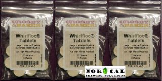   WHIRLFLOC TABLET Beer Clarifier IRISH MOSS homebrew chill haze fining