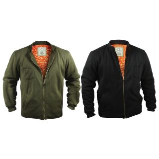 Military Flyers Fleece Jackets (Mandarin Collar Intermediate Coat 