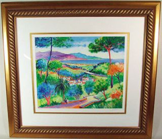FRAMED Jean Claude PICOT Pencil Signed & Numbered 347/450 Seriograph 